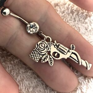 NAVEL BELLY RING guns and roses